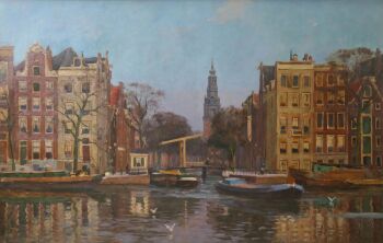 Groenburgwal met Zuiderkerk by Bernard van Beek