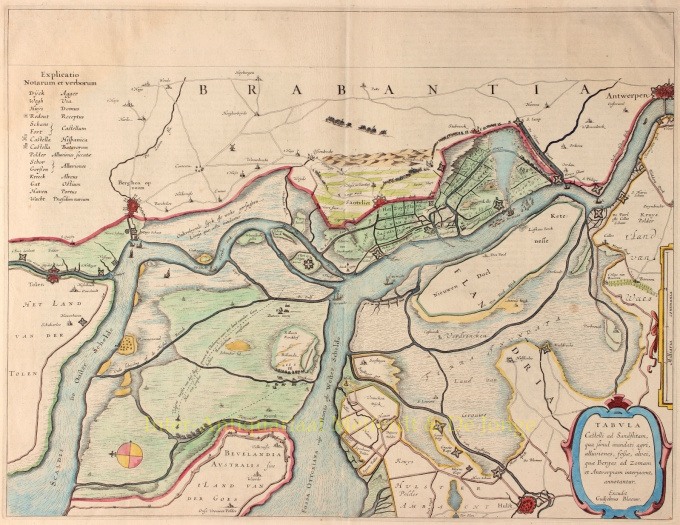 Brabant  by Willem Janszoon Blaeu