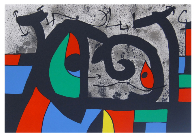 Le lézard aux plumes d'or 1 by Joan Miró