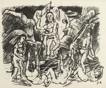 Auferstehung / Resurrection by Oskar Kokoschka