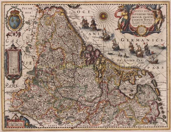 Seventeen Provinces - Pieter van den Keere, 1622 by Pieter Keere