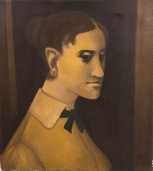 De vrouw van de schilder, Nel by Hendrik Wiegersma
