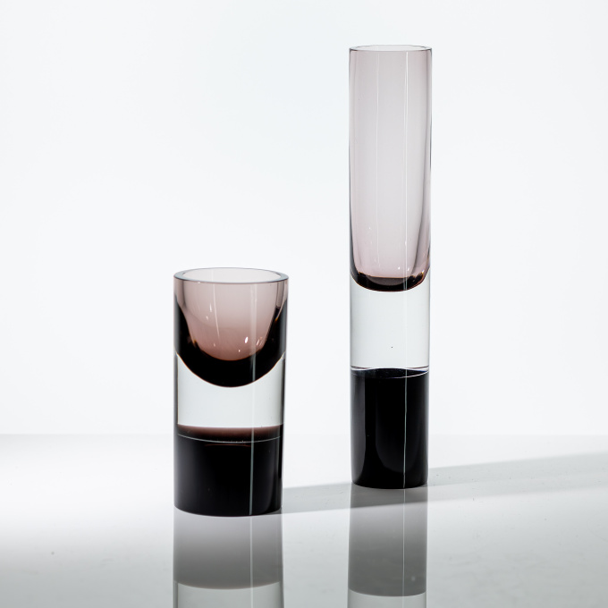 Two rare Art-objects, model 3585 & 3586 – Iittala, Finland by Tapio Wirkkala