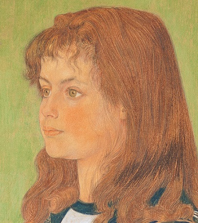 Portret van Helena (Zus) Henny (1885-1921) by Jan Toorop