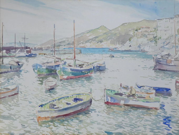 Haven St. Tropez by Cornelis Vreedenburgh