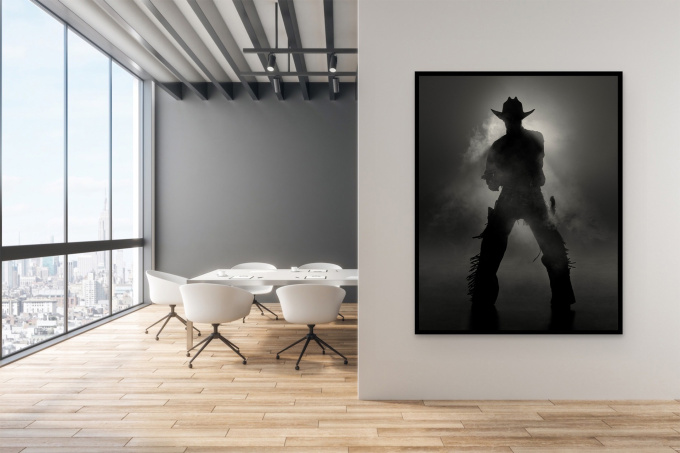 Cowboy Study #1, American West by Dean West