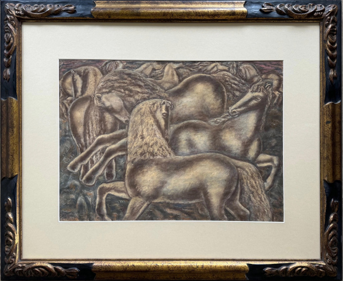 Paarden by Leo Gestel