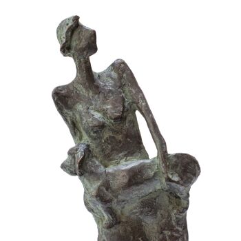 Girl with Dachshund by Marian Kievits