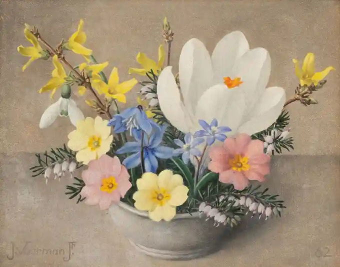 Verfijnd bloemstilleven by Jan Voerman jr