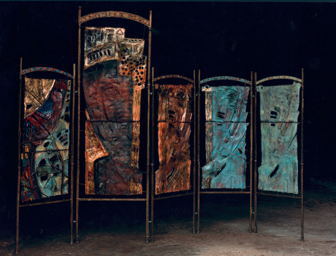 folding screen/ kamerscherm by Linda Verkaaik