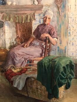 Domestic scene by William Rainey