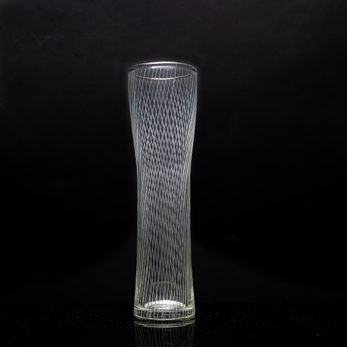 A rare crystal Art-object, model 3510 – Iittala Finland by Tapio Wirkkala