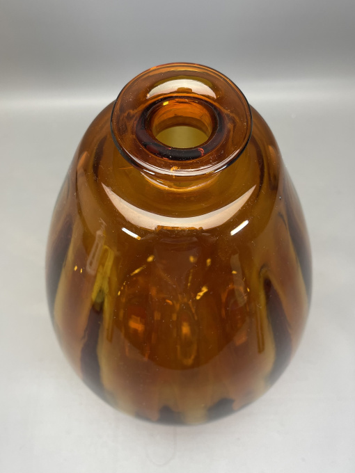 C. Lebeau Amber Vase by Chris Lebeau