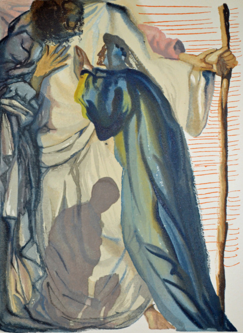 Divina commedia purgatorio 14 by Salvador Dali