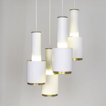 A set of four ‘Käsikranaatti’ (Hand Grenade) pendants, model A110 – Louis Poulsen 1960’s by Alvar Aalto