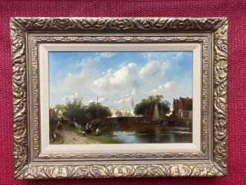 View on Overschie by Charles Leickert