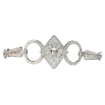 Vintage 1920's Art Deco diamond dog collar necklace by Onbekende Kunstenaar