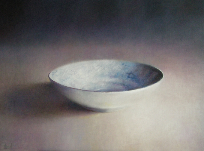 Blauwe schotel by Anneke Elhorst
