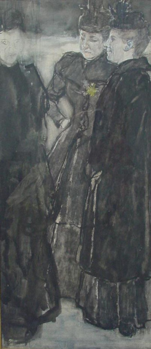 Three women in Amsterdam by Hendrik J. Haverman