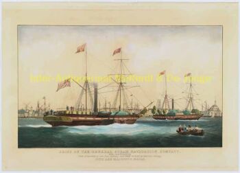 havengezicht Rotterdam anno 1842 by Edward Duncan