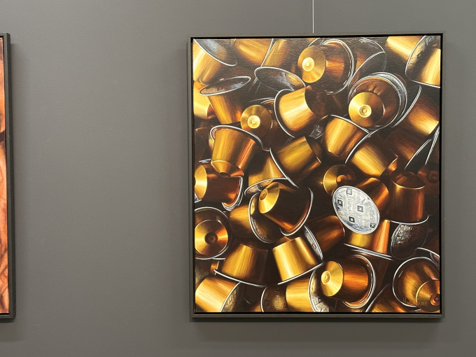 Golden Coffee Cups by Heidi von Faber