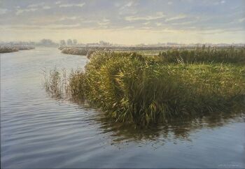 Polderlandschap by Gerard Huysman