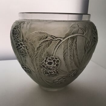 A great 'Nefliers' vase designed by Rene Lalique by René Lalique