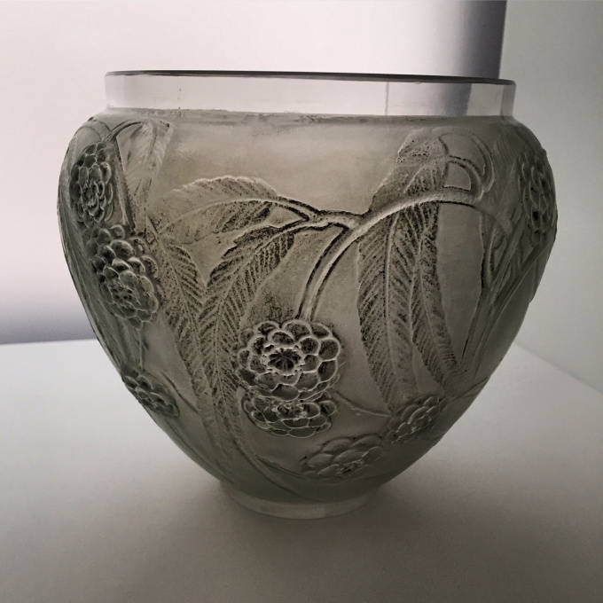 A great 'Nefliers' vase designed by Rene Lalique by René Lalique