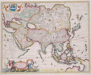 Asia antique map  by Onbekende Kunstenaar
