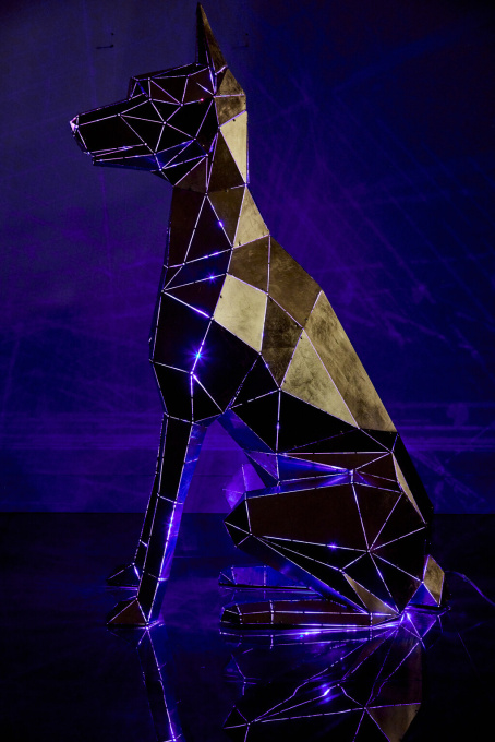 Golden Doberman by Phantom Art