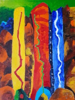 Dunes and Trees by Bert Baumann