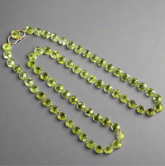 Peridot 14K Yellow Gold Necklace by Its My Gemme