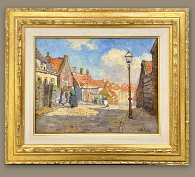 Straatje in Scheveningen by Ben Viegers