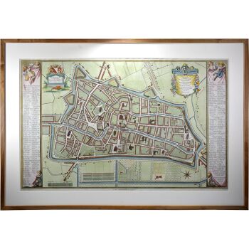 Utrecht city plan by Johannes van Schoonhoven