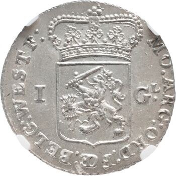 1 gulden West-Friesland NGC MS 63 by Onbekende Kunstenaar