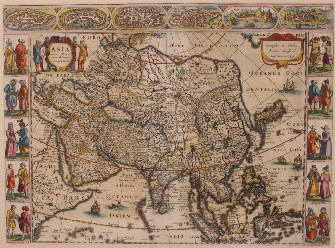 Asia by Jodocus Hondius