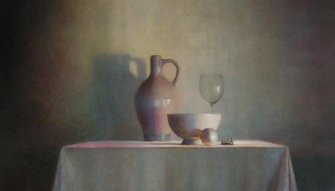 Aan tafel II by Anneke Elhorst