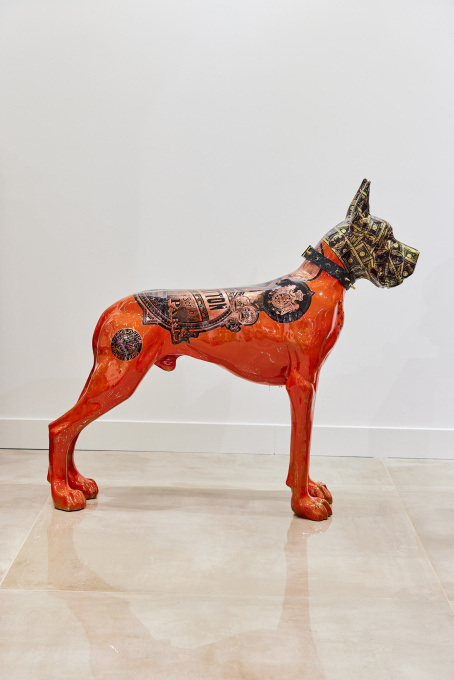 LV Red Danish Dog by Ghost Art