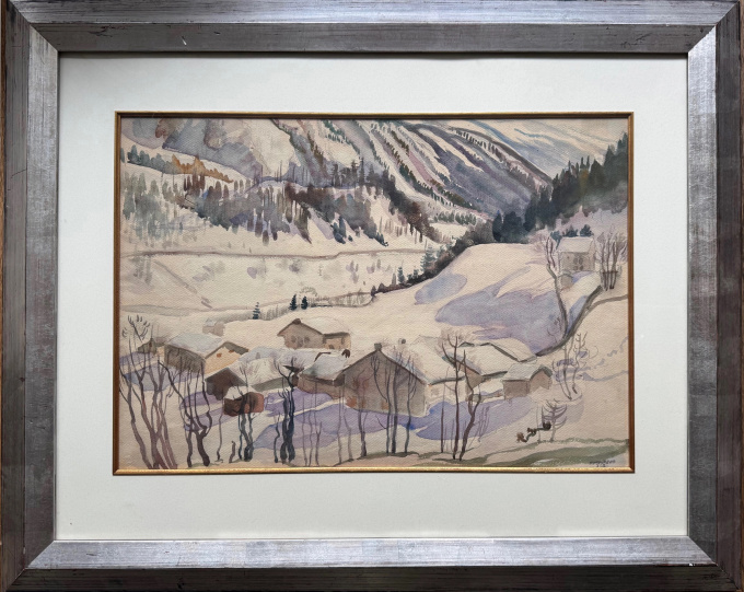 Winters berglandschap by Harmen Meurs