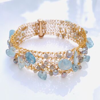 Tutti Frutti Ocean Blue Bracelet by Wilhelmina Huysman