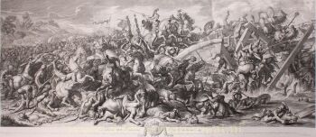 Battle of the Mivian Bridge by Charles Le Brun