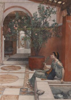 The Oleander by Lawrence Alma-Tadema