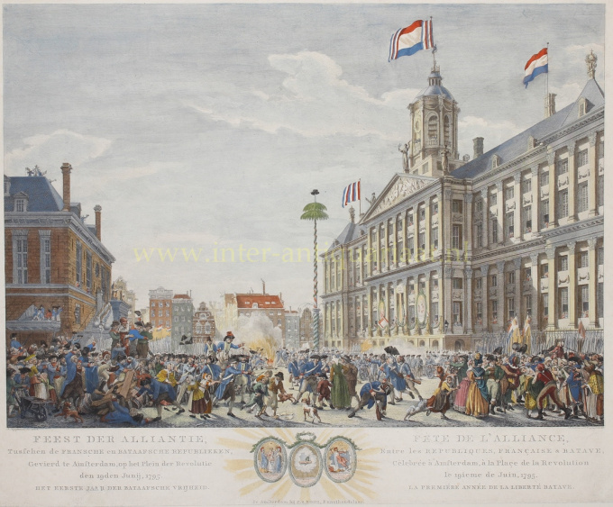 Amsterdam, Dam by Reinier Vinkeles