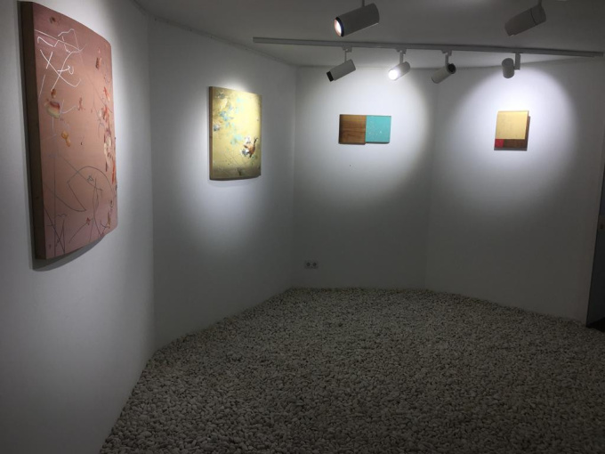 Two Paintings (Bourdaine and Cribbling) by Masaya Eguchi
