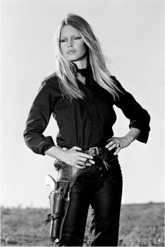 Co-signed Brigitte Bardot hands on hips by Terry O'Neill