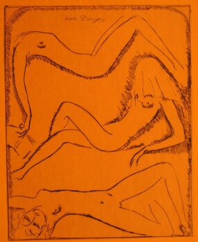 Three reclining female nudes  by Kees van Dongen