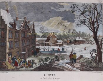 Winter landscape by Benedict Winckler