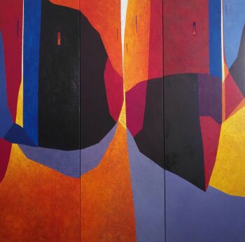 Night Bars (Triptych) by Tomás Sunyol