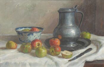 Kitchen still life by Piet van Boxel