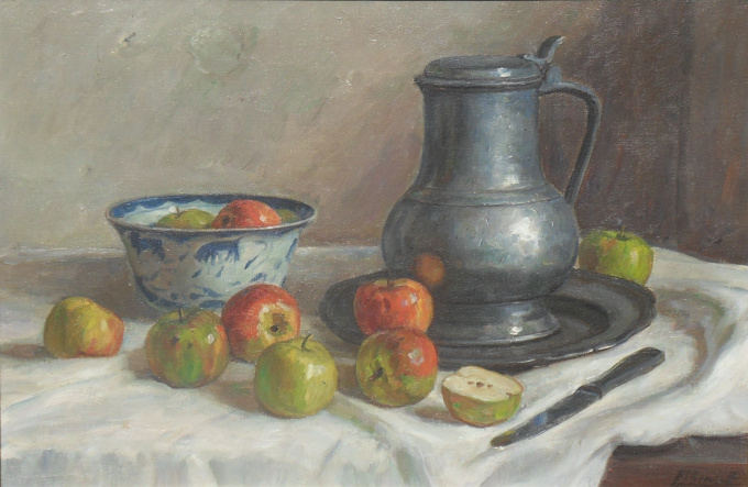 Kitchen still life by Piet van Boxel